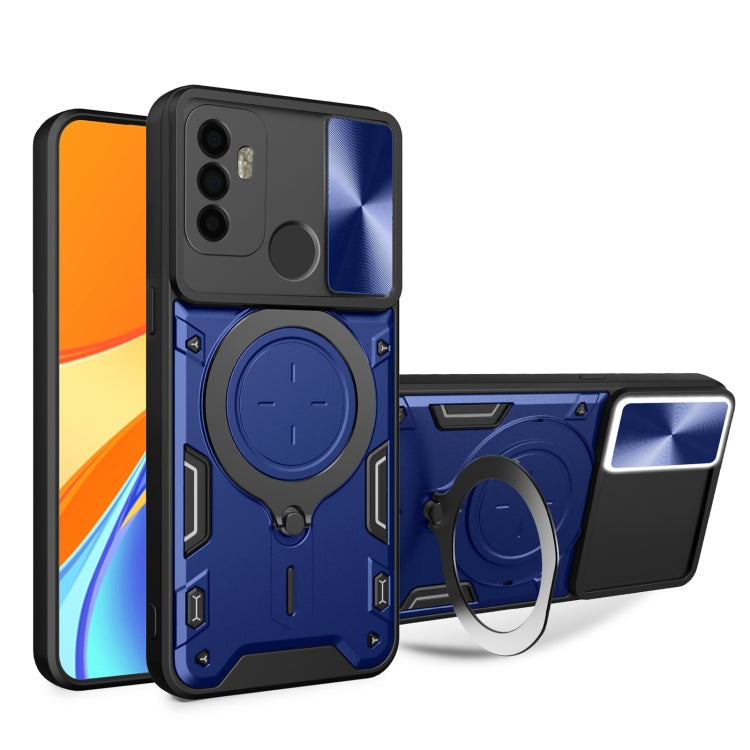 CD Texture Sliding Camshield Magnetic Holder Phone Case, For OPPO A15 / A15s / A35 2021, For OPPO A53 4G, For OPPO A9 2020 / A5 2020 / A11x, For OPPO A79 5G Global