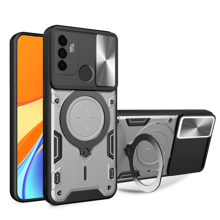 CD Texture Sliding Camshield Magnetic Holder Phone Case, For OPPO A15 / A15s / A35 2021, For OPPO A53 4G, For OPPO A9 2020 / A5 2020 / A11x, For OPPO A79 5G Global