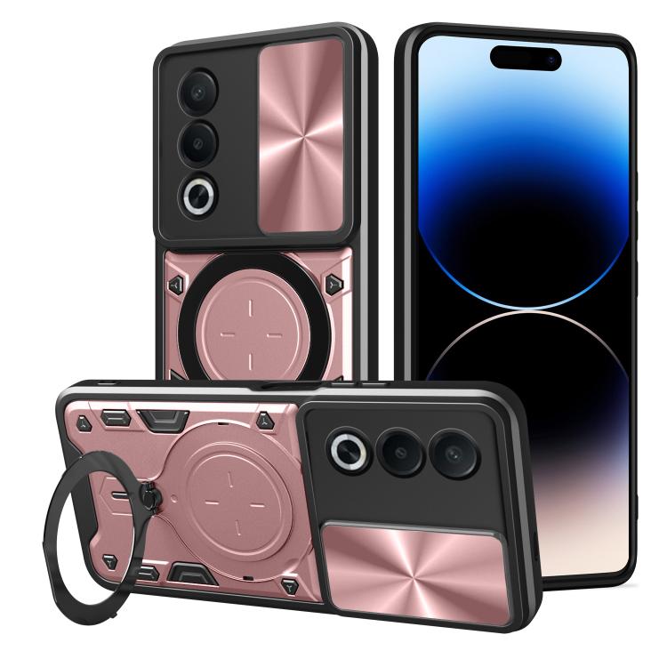 CD Texture Sliding Camshield Magnetic Holder Phone Case, For OPPO F29 5G Global, For OPPO A5 Pro 5G Global, For OPPO Find X8, For OPPO A3x 5G India / A3x 4G, For OPPO Reno12 F 5G Global, For OPPO A3 Pro 5G India, For OPPO Reno12 Pro 5G Global          ...