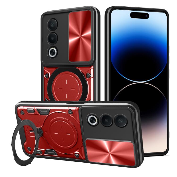 CD Texture Sliding Camshield Magnetic Holder Phone Case, For OPPO F29 5G Global, For OPPO A5 Pro 5G Global, For OPPO Find X8, For OPPO A3x 5G India / A3x 4G, For OPPO Reno12 F 5G Global, For OPPO A3 Pro 5G India, For OPPO Reno12 Pro 5G Global          ...
