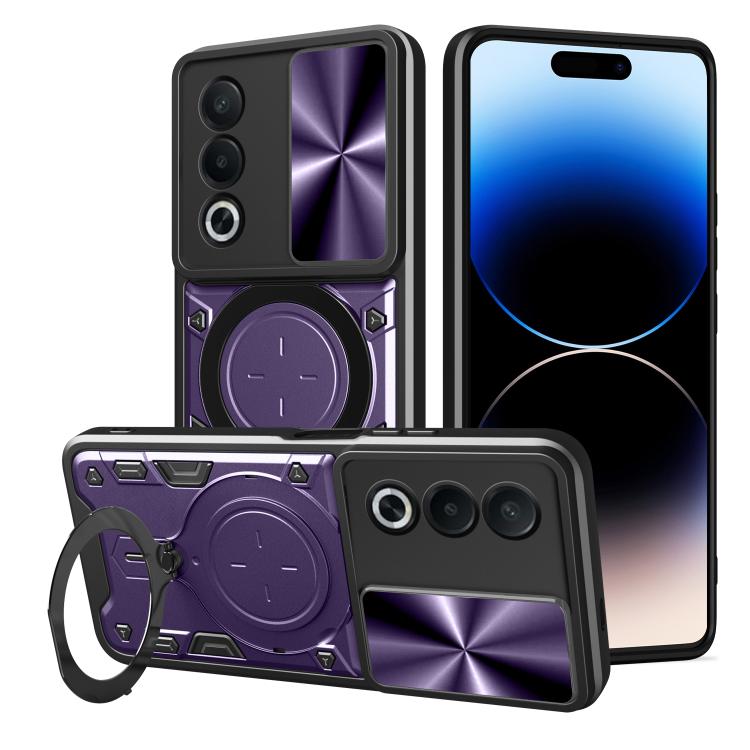 CD Texture Sliding Camshield Magnetic Holder Phone Case, For OPPO F29 5G Global, For OPPO A5 Pro 5G Global, For OPPO Find X8, For OPPO A3x 5G India / A3x 4G, For OPPO Reno12 F 5G Global, For OPPO A3 Pro 5G India, For OPPO Reno12 Pro 5G Global          ...