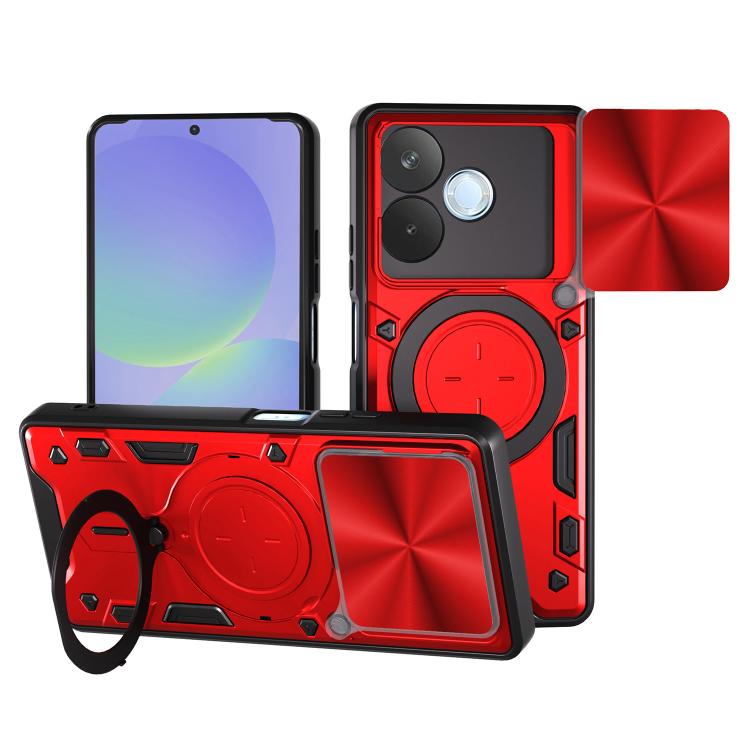 CD Texture Sliding Camshield Magnetic Holder Phone Case, For OPPO F29 Pro 5G Global, For OPPO F29 5G Global, For OPPO A5 Pro 5G Global, For OPPO Find X8, For OPPO A3x 5G India / A3x 4G, For OPPO Reno12 F 5G Global, For OPPO A3 Pro 5G India             ...