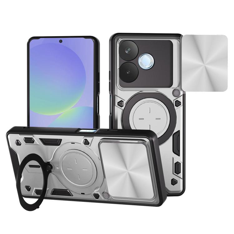 CD Texture Sliding Camshield Magnetic Holder Phone Case, For OPPO F29 Pro 5G Global, For OPPO F29 5G Global, For OPPO A5 Pro 5G Global, For OPPO Find X8, For OPPO A3x 5G India / A3x 4G, For OPPO Reno12 F 5G Global, For OPPO A3 Pro 5G India             ...