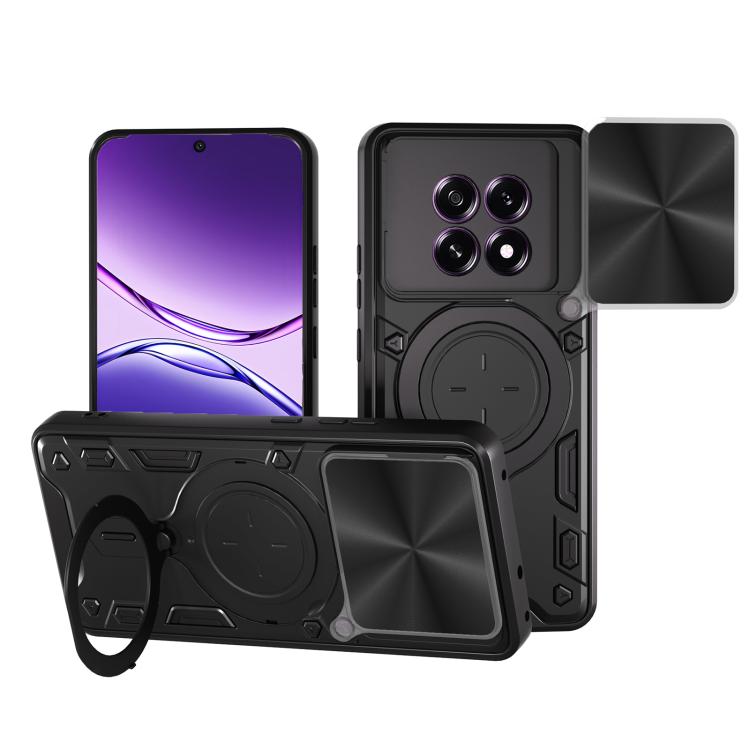 CD Texture Sliding Camshield Magnetic Holder Phone Case, For OPPO F29 Pro 5G Global, For OPPO F29 5G Global, For OPPO A5 Pro 5G Global, For OPPO Find X8, For OPPO A3x 5G India / A3x 4G, For OPPO Reno12 F 5G Global, For OPPO A3 Pro 5G India             ...