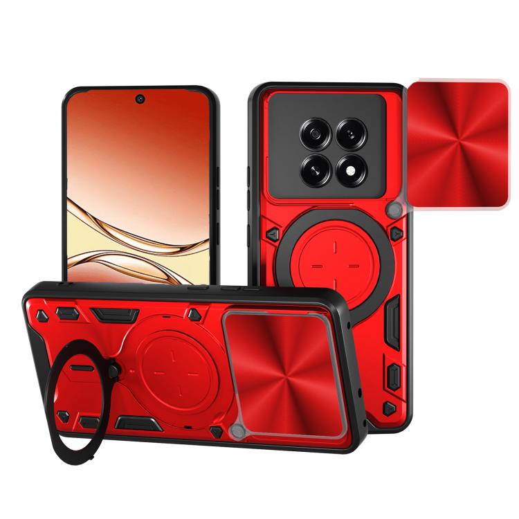 CD Texture Sliding Camshield Magnetic Holder Phone Case, For OPPO Find X9 Ultra, For OPPO Find X9, For OPPO Find X9 Pro, For OPPO Reno14 F 5G Global, For OPPO A5 5G Global / A5x 5G, For OPPO Reno14 5G Global, For OPPO A59 5G Global                     ...