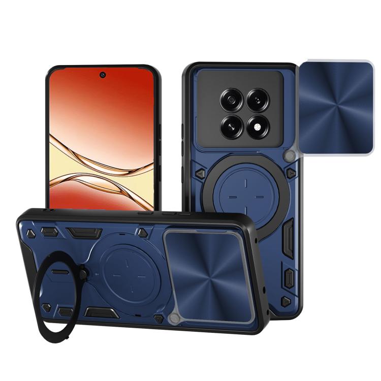 CD Texture Sliding Camshield Magnetic Holder Phone Case, For OPPO Find X9 Ultra, For OPPO Find X9, For OPPO Find X9 Pro, For OPPO Reno14 F 5G Global, For OPPO A5 5G Global / A5x 5G, For OPPO Reno14 5G Global, For OPPO A59 5G Global                     ...