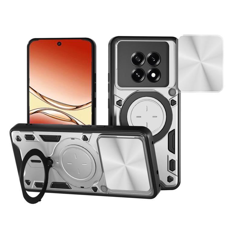 CD Texture Sliding Camshield Magnetic Holder Phone Case, For OPPO Find X9 Ultra, For OPPO Find X9, For OPPO Find X9 Pro, For OPPO Reno14 F 5G Global, For OPPO A5 5G Global / A5x 5G, For OPPO Reno14 5G Global, For OPPO A59 5G Global                     ...
