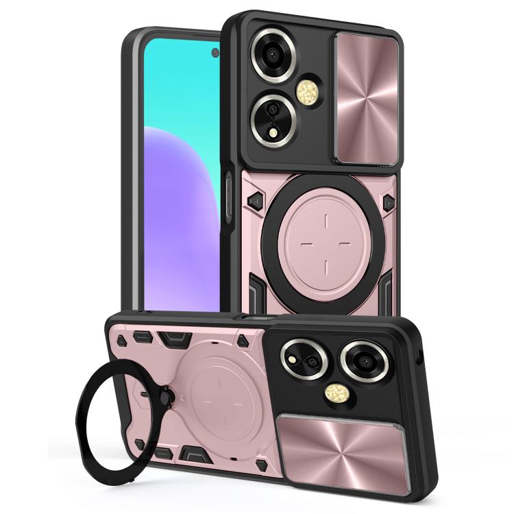 CD Texture Sliding Camshield Magnetic Holder Phone Case, For OPPO Find X9 Ultra, For OPPO Find X9, For OPPO Find X9 Pro, For OPPO Reno14 F 5G Global, For OPPO A5 5G Global / A5x 5G, For OPPO Reno14 5G Global, For OPPO A59 5G Global                     ...