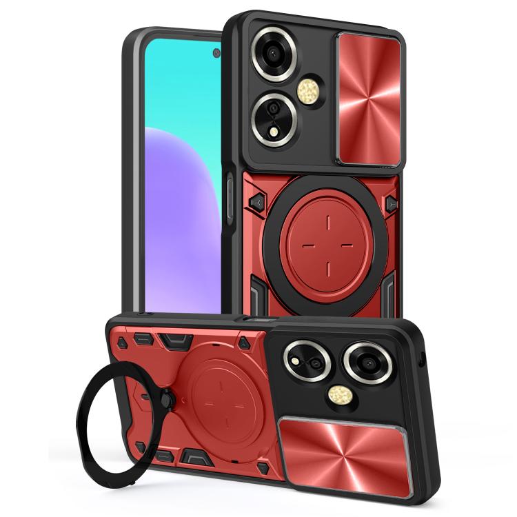 CD Texture Sliding Camshield Magnetic Holder Phone Case, For OPPO Find X9 Ultra, For OPPO Find X9, For OPPO Find X9 Pro, For OPPO Reno14 F 5G Global, For OPPO A5 5G Global / A5x 5G, For OPPO Reno14 5G Global, For OPPO A59 5G Global                     ...