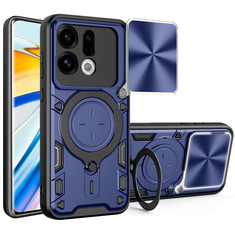 CD Texture Sliding Camshield Magnetic Holder Phone Case, For OPPO Reno16 F 5G, For OPPO Find X9 Ultra, For OPPO Find X9, For OPPO Find X9 Pro, For OPPO Reno14 F 5G Global, For OPPO A5 5G Global / A5x 5G, For OPPO Reno14 5G Global, For OPPO A59 5G Global