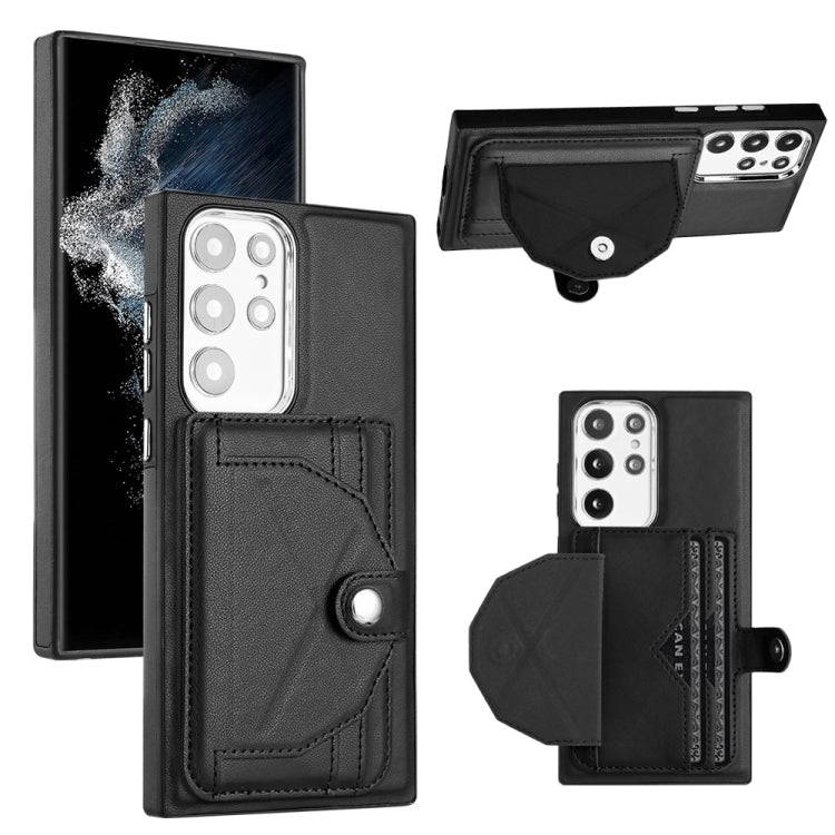 Shockproof Leather Phone Case with Card Holder, For Samsung Galaxy A04E / F04 / M04, For Samsung Galaxy A34 5G, For Samsung Galaxy A54 5G, For Samsung Galaxy S23 Ultra, For Samsung Galaxy S23, For Samsung Galaxy A04 4G                                  ...