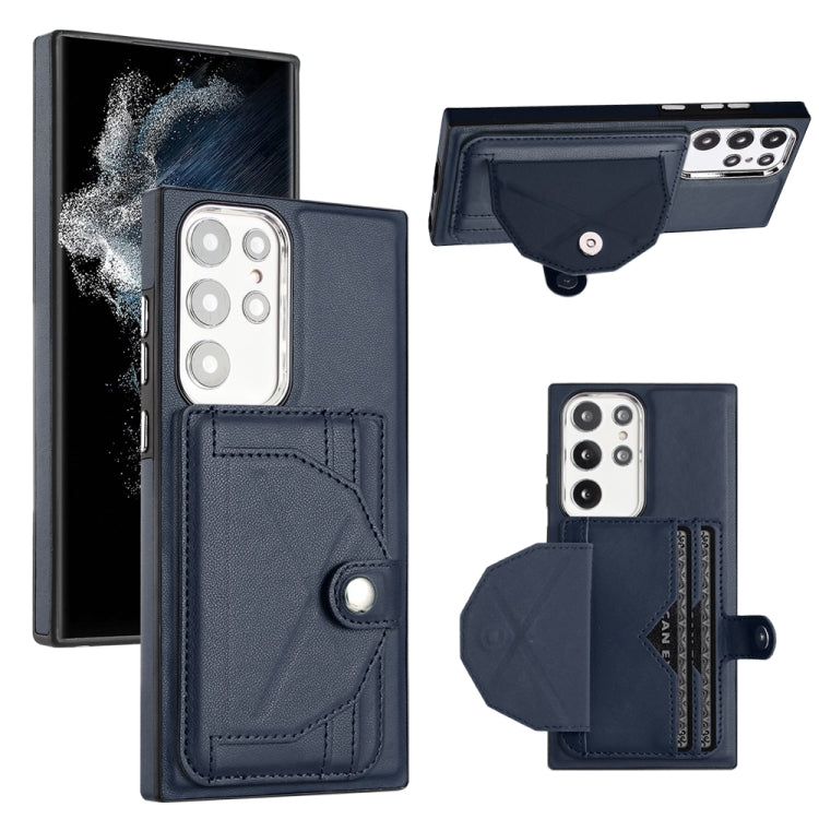 Shockproof Leather Phone Case with Card Holder, For Samsung Galaxy A53 5G, For Samsung Galaxy A73 5G, For Samsung Galaxy A33 5G, For Samsung Galaxy A13 4G, For Samsung Galaxy S22 Ultra 5G, For Samsung Galaxy S22+ 5G, For Samsung Galaxy S22 5G          ...