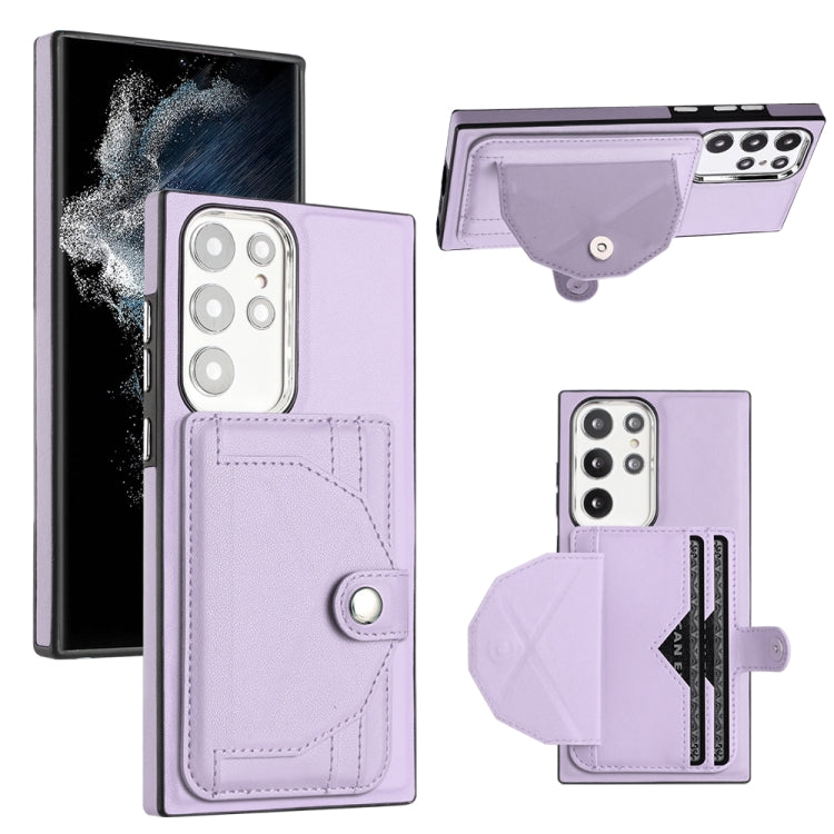 Shockproof Leather Phone Case with Card Holder, For Samsung Galaxy A53 5G, For Samsung Galaxy A73 5G, For Samsung Galaxy A33 5G, For Samsung Galaxy A13 4G, For Samsung Galaxy S22 Ultra 5G, For Samsung Galaxy S22+ 5G, For Samsung Galaxy S22 5G          ...