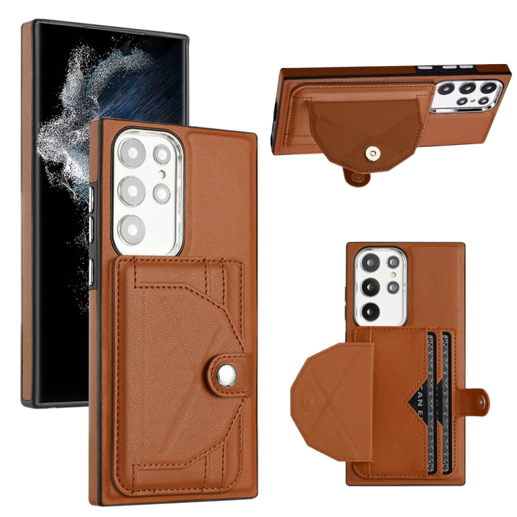 Shockproof Leather Phone Case with Card Holder, For Samsung Galaxy A53 5G, For Samsung Galaxy A73 5G, For Samsung Galaxy A33 5G, For Samsung Galaxy A13 4G, For Samsung Galaxy S22 Ultra 5G, For Samsung Galaxy S22+ 5G, For Samsung Galaxy S22 5G          ...