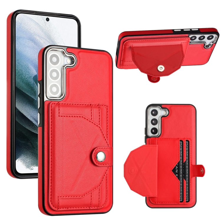 Shockproof Leather Phone Case with Card Holder, For Samsung Galaxy A53 5G, For Samsung Galaxy A73 5G, For Samsung Galaxy A33 5G, For Samsung Galaxy A13 4G, For Samsung Galaxy S22 Ultra 5G, For Samsung Galaxy S22+ 5G, For Samsung Galaxy S22 5G          ...