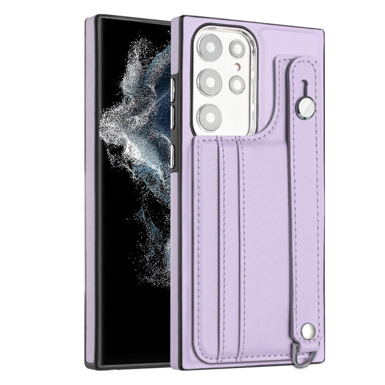 Shockproof Leather Phone Case with Wrist Strap, For Samsung Galaxy A04E / F04 / M04, For Samsung Galaxy A14 4G / A14 5G, For Samsung Galaxy A34 5G, For Samsung Galaxy A54 5G, For Samsung Galaxy S23 Ultra, For Samsung Galaxy S23, For Samsung Galaxy A04 ...