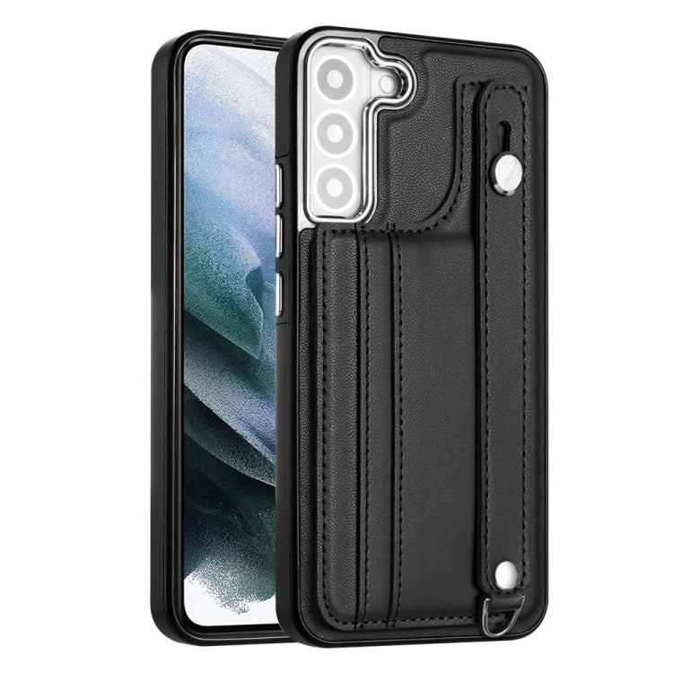 Shockproof Leather Phone Case with Wrist Strap, For Samsung Galaxy A22 5G, For Samsung Galaxy S21 FE 5G, For Samsung Galaxy A32 4G, For Samsung Galaxy A72 4G / A72 5G, For Samsung Galaxy A52 4G / A52 5G, For Samsung Galaxy A12 4G / M12                 ...