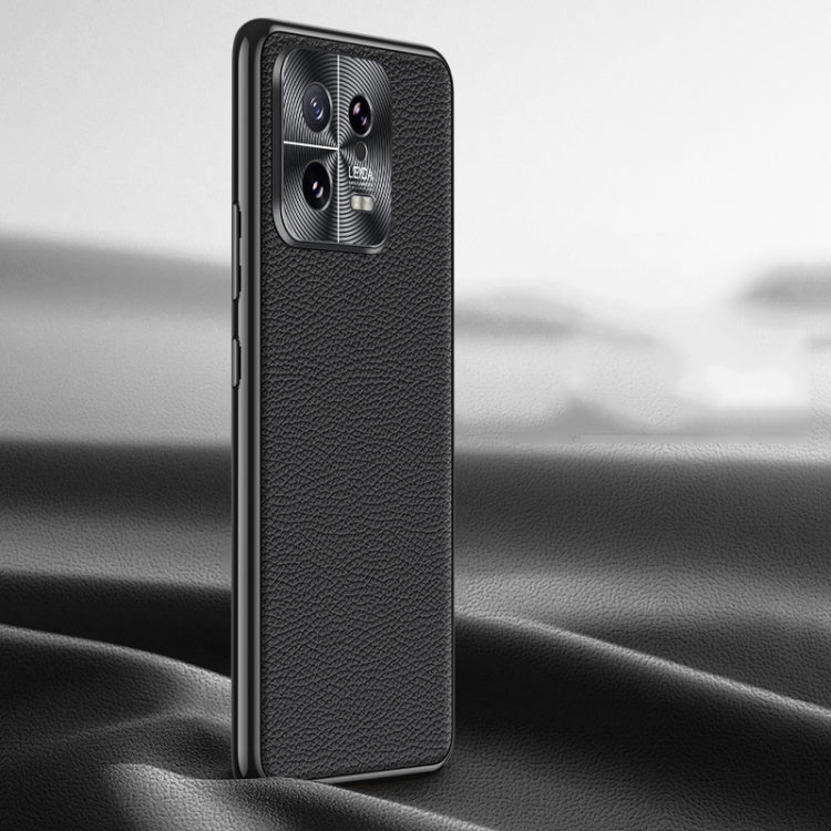 Litchi Texture Genuine Leather Phone Case, For Xiaomi 13 Ultra, For Xiaomi Redmi K60 Ultra, For Xiaomi Redmi K60 Pro, For Xiaomi Redmi K60, For Xiaomi 13 Pro, For Xiaomi 13