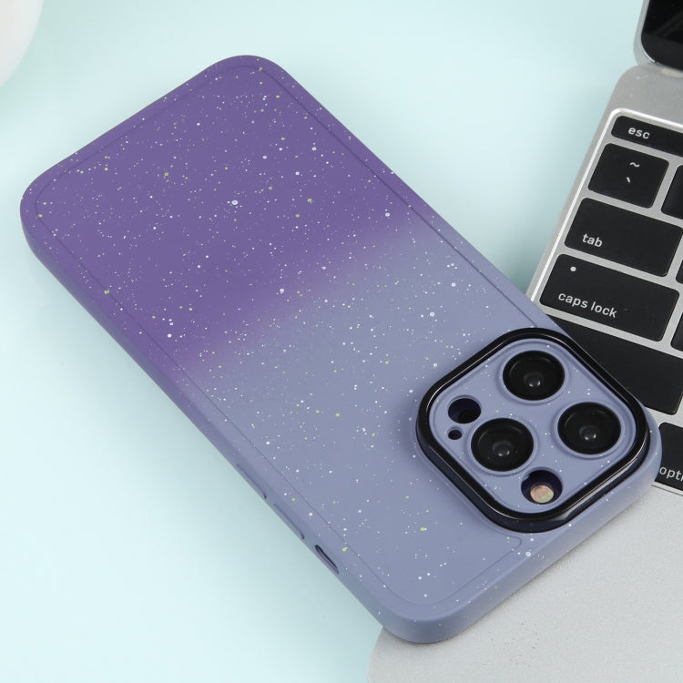 Gradient Starry Silicone Phone Case with Lens Film, For iPhone 14 Plus, For iPhone 15 Pro Max, For iPhone 14, For iPhone 15 Pro, For iPhone 15 Plus, For iPhone 14 Pro, For iPhone 14 Pro Max, For iPhone 15