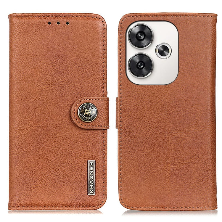 KHAZNEH Cowhide Texture Flip Leather Phone Case, For Xiaomi Poco F6 / Redmi Turbo 3, For Xiaomi Poco F6 Pro, For Xiaomi Redmi K70 5G / K70 Pro 5G, For Xiaomi Redmi Note 13 Pro 4G/Poco M6 Pro 4G, For Xiaomi Redmi 13C, For Xiaomi Redmi Note 13 4G        ...