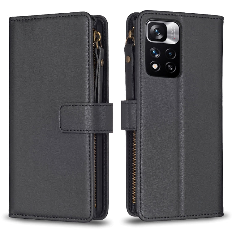9 Card Slots Zipper Wallet Leather Flip Phone Case, For Xiaomi Redmi 10C, For Xiaomi 12 Pro, For Xiaomi 12, For Xiaomi Redmi Note 11 Pro, For Xiaomi Mi 11T / 11T Pro, For Xiaomi Redmi 10, For Xiaomi Mi 11 Lite, For Xiaomi Redmi Note 10 5G