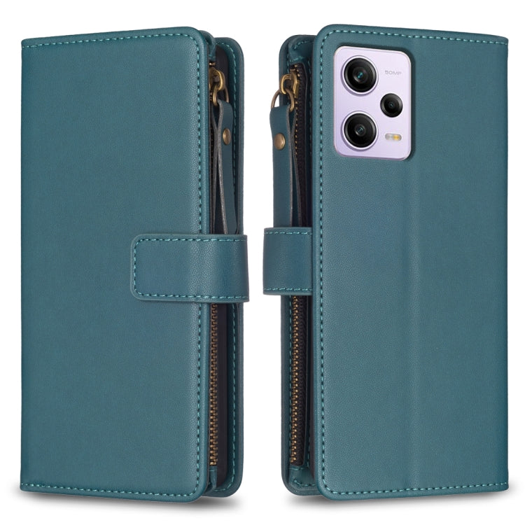 9 Card Slots Zipper Wallet Leather Flip Phone Case, For Xiaomi Poco F5 5G, For Xiaomi Redmi Note 12S 4G, For Xiaomi Redmi Note 12 4G, For Xiaomi Civi 3 5G, For Xiaomi Redmi A1 / A2, For Xiaomi Redmi Note 12 Pro+ 5G Global, For Xiaomi Redmi Note 12 Pro ...