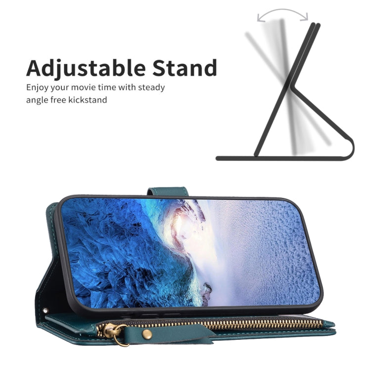 9 Card Slots Zipper Wallet Leather Flip Phone Case, For Xiaomi Redmi Note 9, For Xiaomi Redmi Note 9 Pro Max