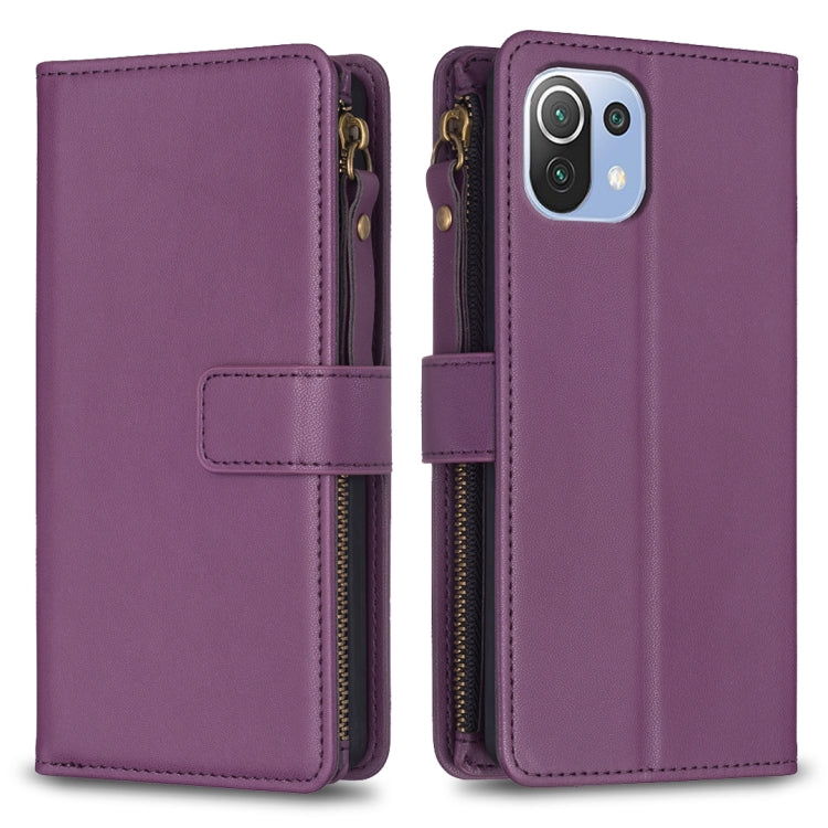 9 Card Slots Zipper Wallet Leather Flip Phone Case, For Xiaomi Redmi 10C, For Xiaomi 12 Pro, For Xiaomi 12, For Xiaomi Redmi Note 11 Pro, For Xiaomi Mi 11T / 11T Pro, For Xiaomi Redmi 10, For Xiaomi Mi 11 Lite, For Xiaomi Redmi Note 10 5G