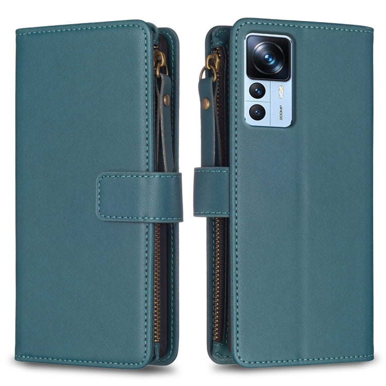 9 Card Slots Zipper Wallet Leather Flip Phone Case, For Xiaomi Redmi 12C, For Xiaomi 13 Lite, For Xiaomi Redmi K60 / K60 Pro, For Xiaomi 13 Pro, For Xiaomi 13, For Xiaomi 12T / 12T Pro, For Xiaomi 12 Lite, For Xiaomi Redmi 10 5G