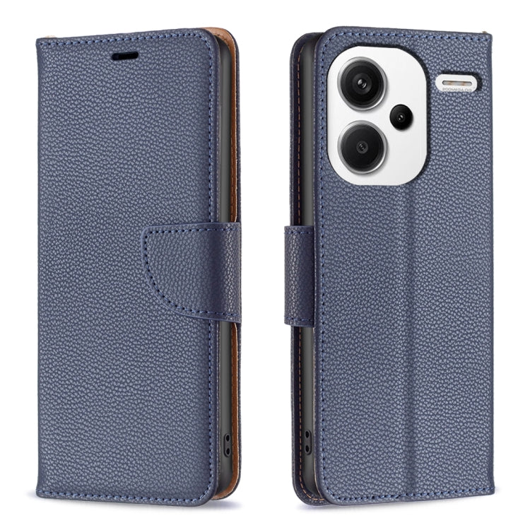 Litchi Texture Pure Color Leather Phone Case, For Xiaomi Redmi Note 13 Pro+ 5G, For Xiaomi Redmi Note 13 Pro 5G