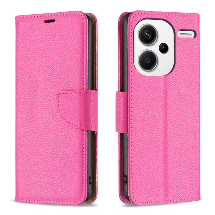 Litchi Texture Pure Color Leather Phone Case, For Xiaomi Redmi Note 13 Pro+ 5G, For Xiaomi Redmi Note 13 Pro 5G