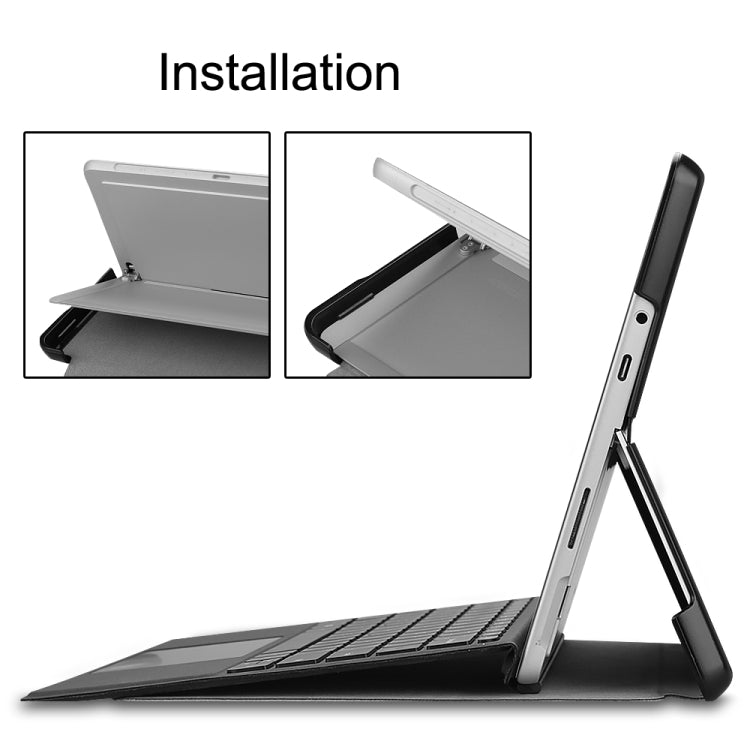 For Microsoft Surface Go 2 / Surface Go Voltage Elastic Texture Horizontal Flip Leather Case with Holder