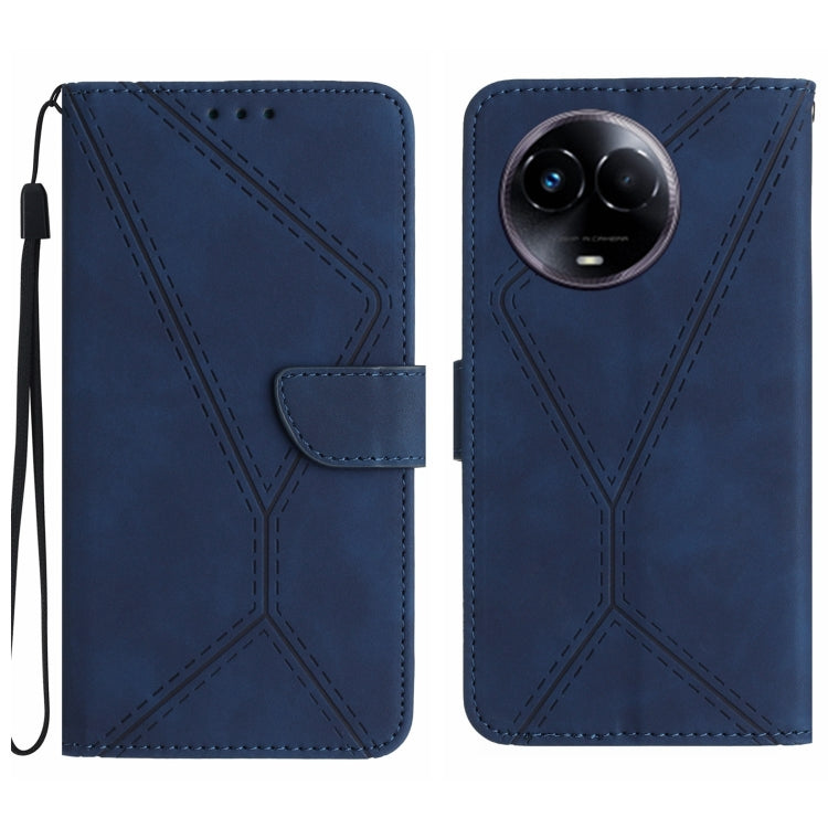Stitching Embossed Leather Phone Case, For Realme C63 5G, For Realme 12 5G Global, For Realme 12+ Global, For Realme 12 Pro/12 Pro+ Global, For Realme C67 4G, For Realme 11 5G Global, For Realme C53, For Realme 11 4G Global