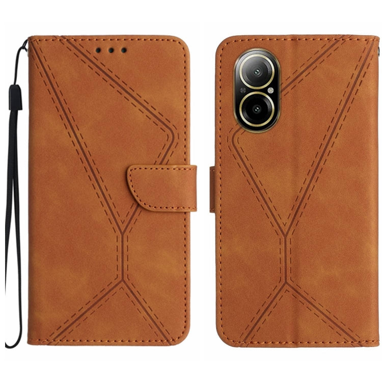 Stitching Embossed Leather Phone Case, For Realme C63 5G, For Realme 12 5G Global, For Realme 12+ Global, For Realme 12 Pro/12 Pro+ Global, For Realme C67 4G, For Realme 11 5G Global, For Realme C53, For Realme 11 4G Global
