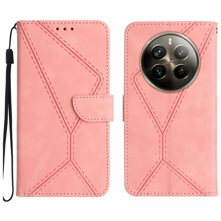 Stitching Embossed Leather Phone Case, For Realme C63 5G, For Realme 12 5G Global, For Realme 12+ Global, For Realme 12 Pro/12 Pro+ Global, For Realme C67 4G, For Realme 11 5G Global, For Realme C53, For Realme 11 4G Global