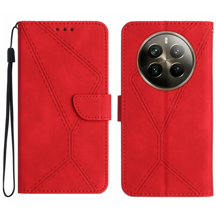 Stitching Embossed Leather Phone Case, For Realme C63 5G, For Realme 12 5G Global, For Realme 12+ Global, For Realme 12 Pro/12 Pro+ Global, For Realme C67 4G, For Realme 11 5G Global, For Realme C53, For Realme 11 4G Global