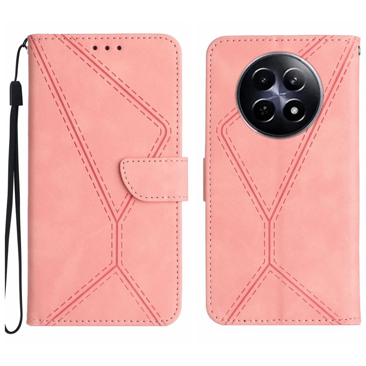 Stitching Embossed Leather Phone Case, For Realme C63 5G, For Realme 12 5G Global, For Realme 12+ Global, For Realme 12 Pro/12 Pro+ Global, For Realme C67 4G, For Realme 11 5G Global, For Realme C53, For Realme 11 4G Global