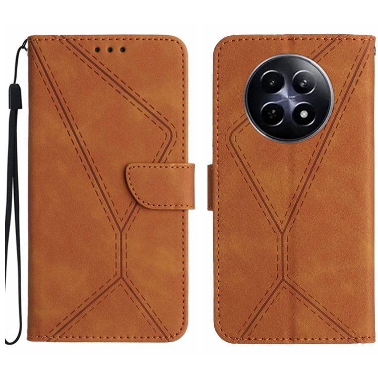 Stitching Embossed Leather Phone Case, For Realme C63 5G, For Realme 12 5G Global, For Realme 12+ Global, For Realme 12 Pro/12 Pro+ Global, For Realme C67 4G, For Realme 11 5G Global, For Realme C53, For Realme 11 4G Global