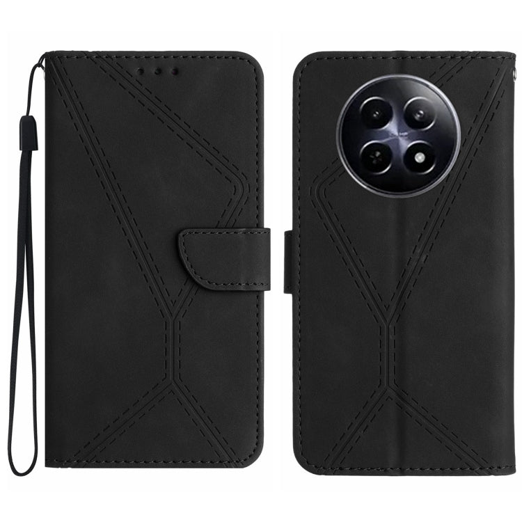 Stitching Embossed Leather Phone Case, For Realme C63 5G, For Realme 12 5G Global, For Realme 12+ Global, For Realme 12 Pro/12 Pro+ Global, For Realme C67 4G, For Realme 11 5G Global, For Realme C53, For Realme 11 4G Global