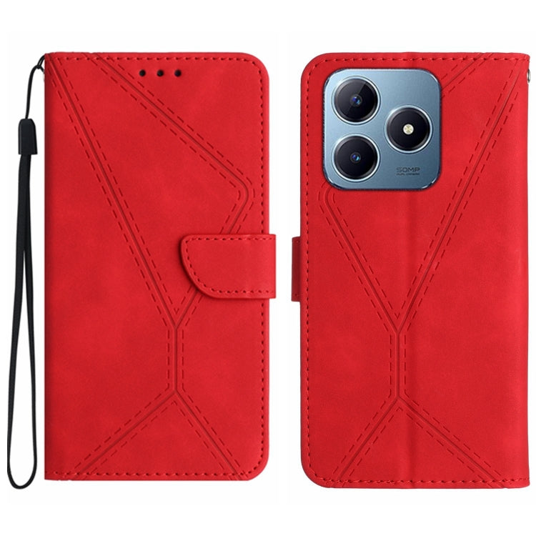 Stitching Embossed Leather Phone Case, For Realme C75 5G, For Realme 14 5G Global / P3 5G Global, For Realme P3 Pro 5G Global, For Realme 14 Pro+ 5G, For Realme C75 4G, For Realme 13+ 5G Global, For Realme 13 Pro 5G / 13 Pro+ 5G                        ...