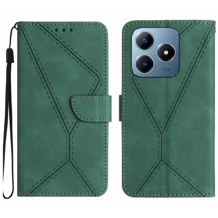 Stitching Embossed Leather Phone Case, For Realme C75 5G, For Realme 14 5G Global / P3 5G Global, For Realme P3 Pro 5G Global, For Realme 14 Pro+ 5G, For Realme C75 4G, For Realme 13+ 5G Global, For Realme 13 Pro 5G / 13 Pro+ 5G                        ...