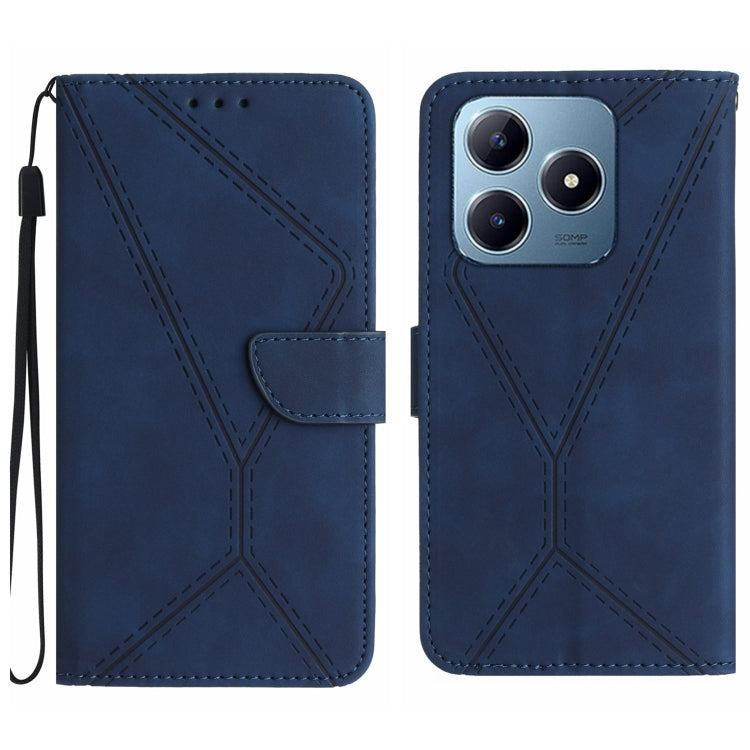 Stitching Embossed Leather Phone Case, For Realme C75 5G, For Realme 14 5G Global / P3 5G Global, For Realme P3 Pro 5G Global, For Realme 14 Pro+ 5G, For Realme C75 4G, For Realme 13+ 5G Global, For Realme 13 Pro 5G / 13 Pro+ 5G                        ...