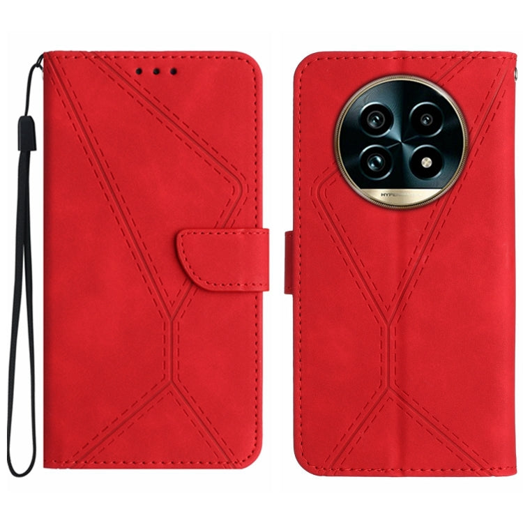 Stitching Embossed Leather Phone Case, For Realme C75 5G, For Realme 14 5G Global / P3 5G Global, For Realme P3 Pro 5G Global, For Realme 14 Pro+ 5G, For Realme C75 4G, For Realme 13+ 5G Global, For Realme 13 Pro 5G / 13 Pro+ 5G                        ...