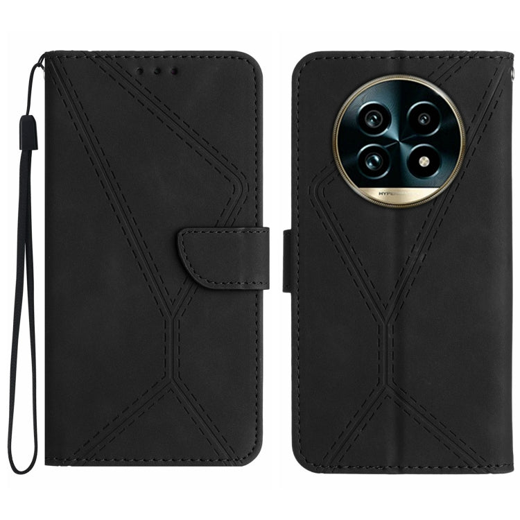 Stitching Embossed Leather Phone Case, For Realme C75 5G, For Realme 14 5G Global / P3 5G Global, For Realme P3 Pro 5G Global, For Realme 14 Pro+ 5G, For Realme C75 4G, For Realme 13+ 5G Global, For Realme 13 Pro 5G / 13 Pro+ 5G                        ...