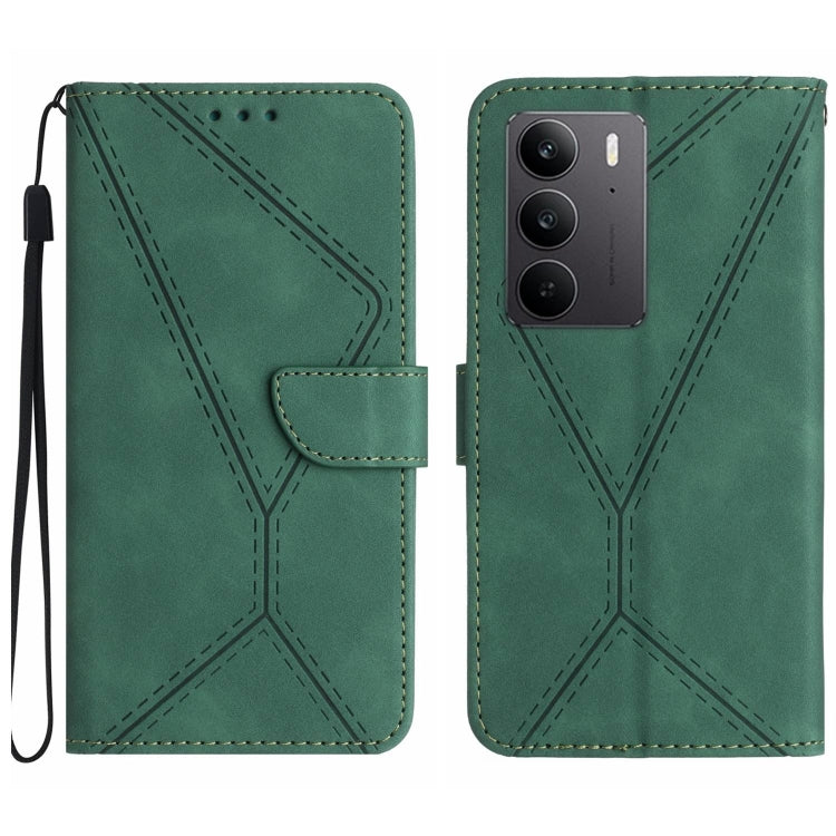 Stitching Embossed Leather Phone Case, For Realme C75 5G, For Realme 14 5G Global / P3 5G Global, For Realme P3 Pro 5G Global, For Realme 14 Pro+ 5G, For Realme C75 4G, For Realme 13+ 5G Global, For Realme 13 Pro 5G / 13 Pro+ 5G                        ...