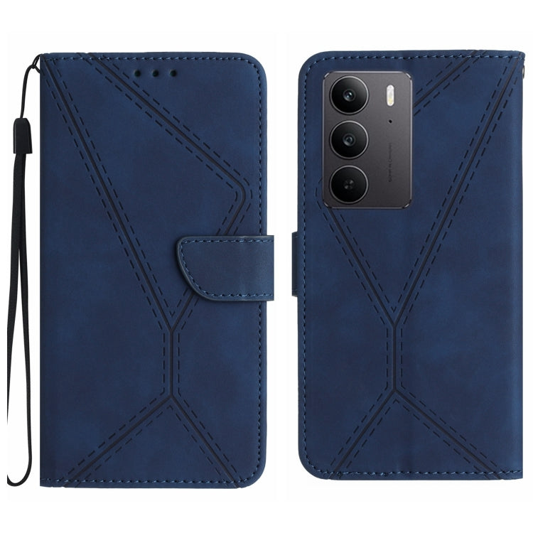 Stitching Embossed Leather Phone Case, For Realme C75 5G, For Realme 14 5G Global / P3 5G Global, For Realme P3 Pro 5G Global, For Realme 14 Pro+ 5G, For Realme C75 4G, For Realme 13+ 5G Global, For Realme 13 Pro 5G / 13 Pro+ 5G                        ...