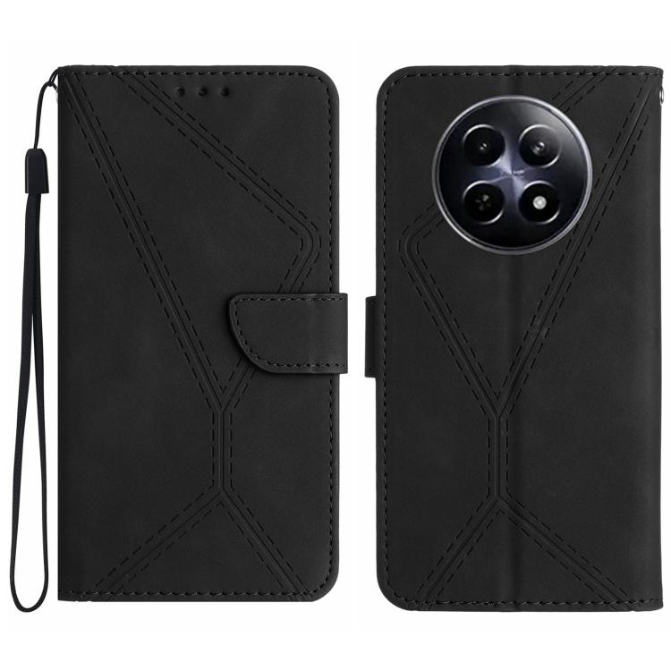 Stitching Embossed Leather Phone Case, For Realme C75 5G, For Realme 14 5G Global / P3 5G Global, For Realme P3 Pro 5G Global, For Realme 14 Pro+ 5G, For Realme C75 4G, For Realme 13+ 5G Global, For Realme 13 Pro 5G / 13 Pro+ 5G                        ...