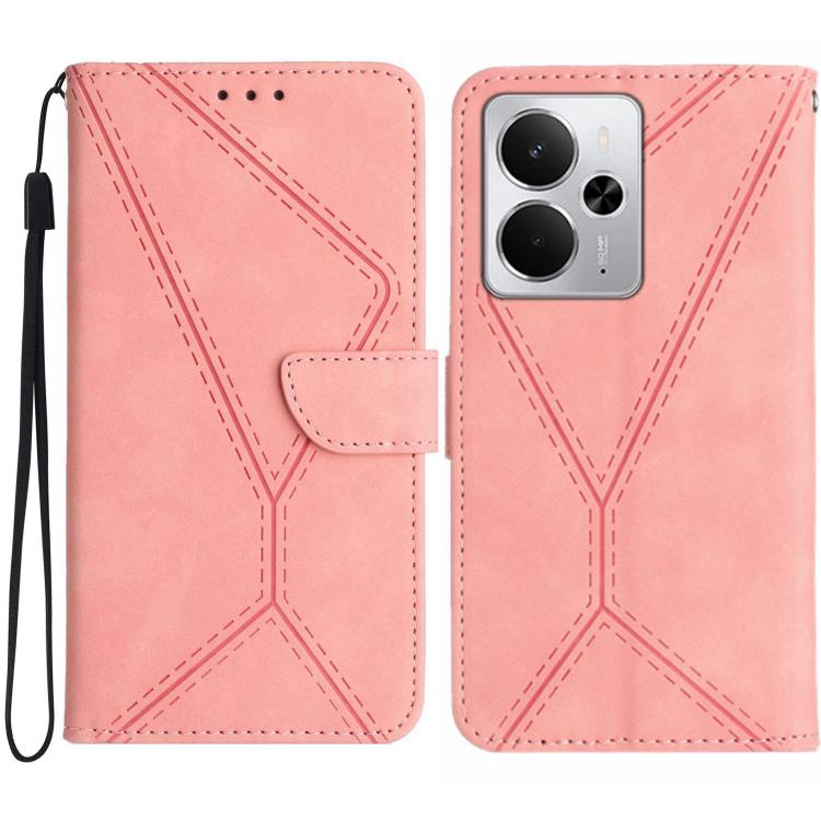 Stitching Embossed Leather Phone Case, For Realme C75 5G, For Realme 14 5G Global / P3 5G Global, For Realme P3 Pro 5G Global, For Realme 14 Pro+ 5G, For Realme C75 4G, For Realme 13+ 5G Global, For Realme 13 Pro 5G / 13 Pro+ 5G                        ...