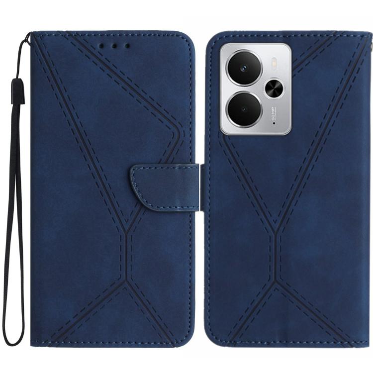 Stitching Embossed Leather Phone Case, For Realme C75 5G, For Realme 14 5G Global / P3 5G Global, For Realme P3 Pro 5G Global, For Realme 14 Pro+ 5G, For Realme C75 4G, For Realme 13+ 5G Global, For Realme 13 Pro 5G / 13 Pro+ 5G                        ...