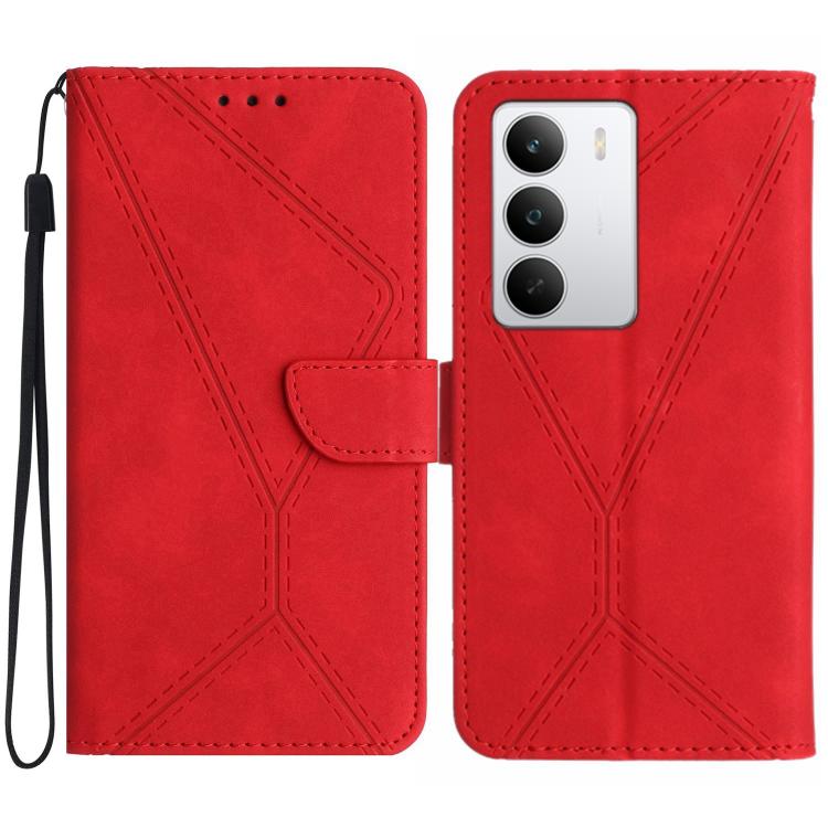 Stitching Embossed Leather Phone Case, For Realme C100 4G, For Realme C83 5G, For Realme 16 Pro+ 5G, For Realme C85 5G, For Realme C85 Pro 4G, For Realme 15T 5G, For Realme 15 5G Global / 15 Pro 5G Global, For Realme C71 4G